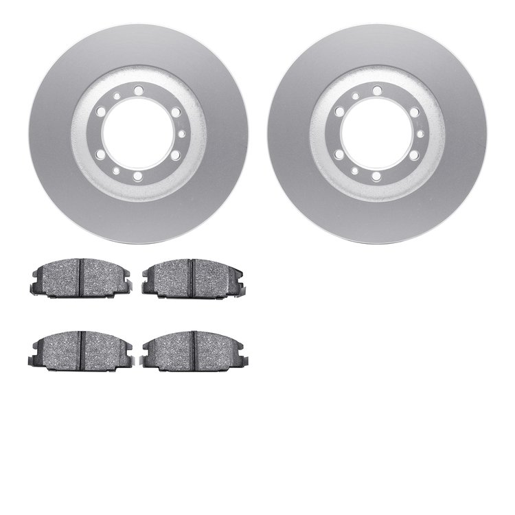 4302-37001 Geospec Brake Rotors with 3000-Series Ceramic Brake Pads Kit, 1995-1995 GM, Position: Front