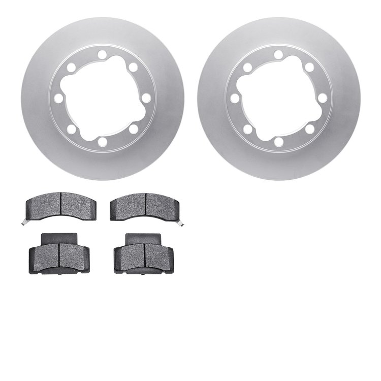 4302-40007 Geospec Brake Rotors with 3000-Series Ceramic Brake Pads Kit, 1992-2000 Multiple Makes/Models, Position: Front