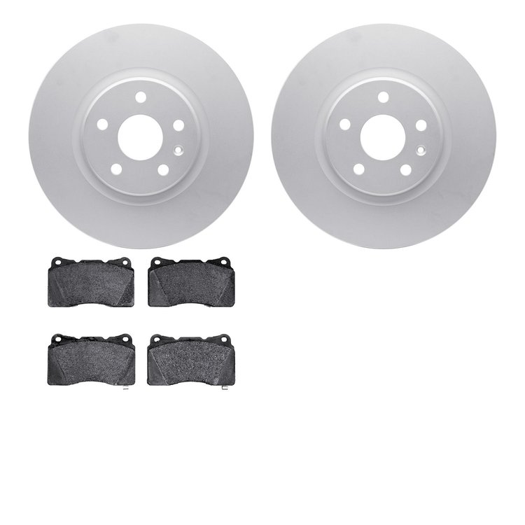 4302-45011 Geospec Brake Rotors with 3000-Series Ceramic Brake Pads Kit, 2013-2019 GM, Position: Front
