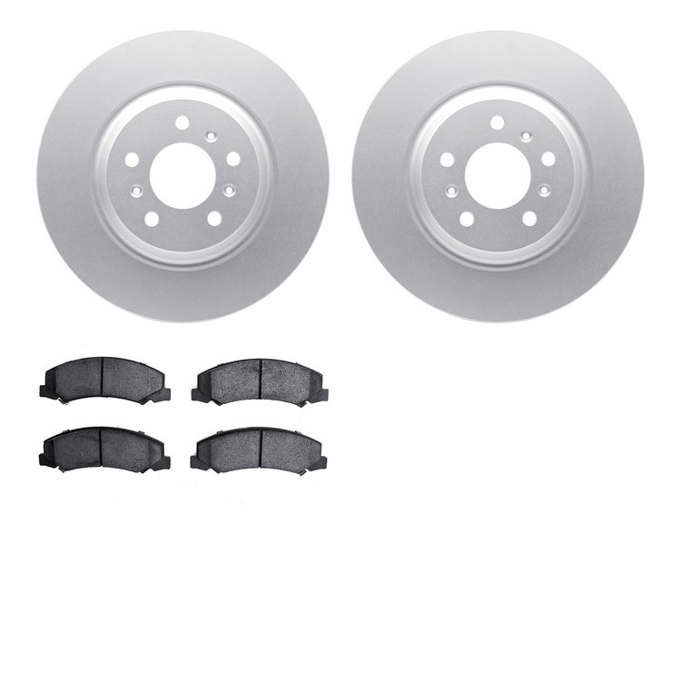 4302-46028 Geospec Brake Rotors with 3000-Series Ceramic Brake Pads Kit, 2006-2016 GM, Position: Front