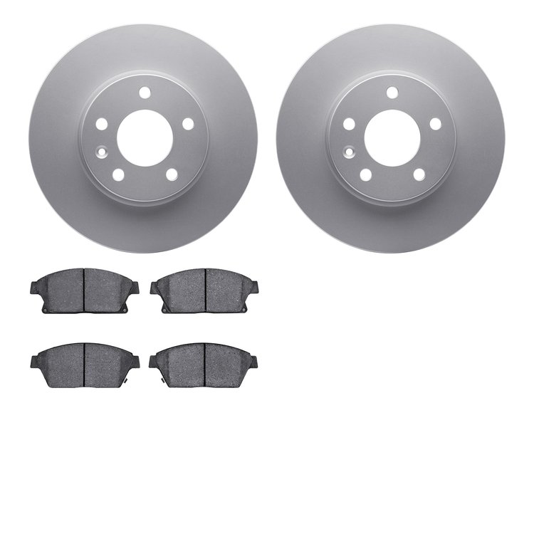 4302-46039 Geospec Brake Rotors with 3000-Series Ceramic Brake Pads Kit, 2013-2019 GM, Position: Front