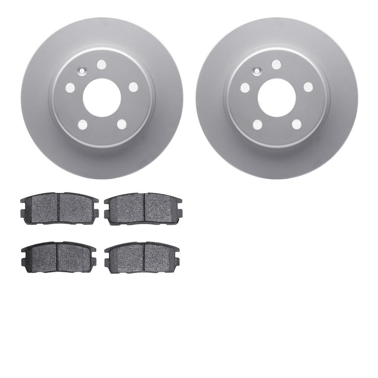4302-47034 Geospec Brake Rotors with 3000-Series Ceramic Brake Pads Kit, 2007-2015 GM, Position: Rear