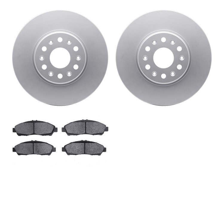 4302-48050 Geospec Brake Rotors with 3000-Series Ceramic Brake Pads Kit, 2017-2020 GM, Position: Front