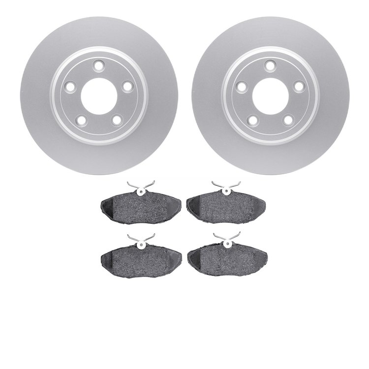 4302-54003 Geospec Brake Rotors with 3000-Series Ceramic Brake Pads Kit, 2000-2006 Multiple Makes/Models, Position: Rear