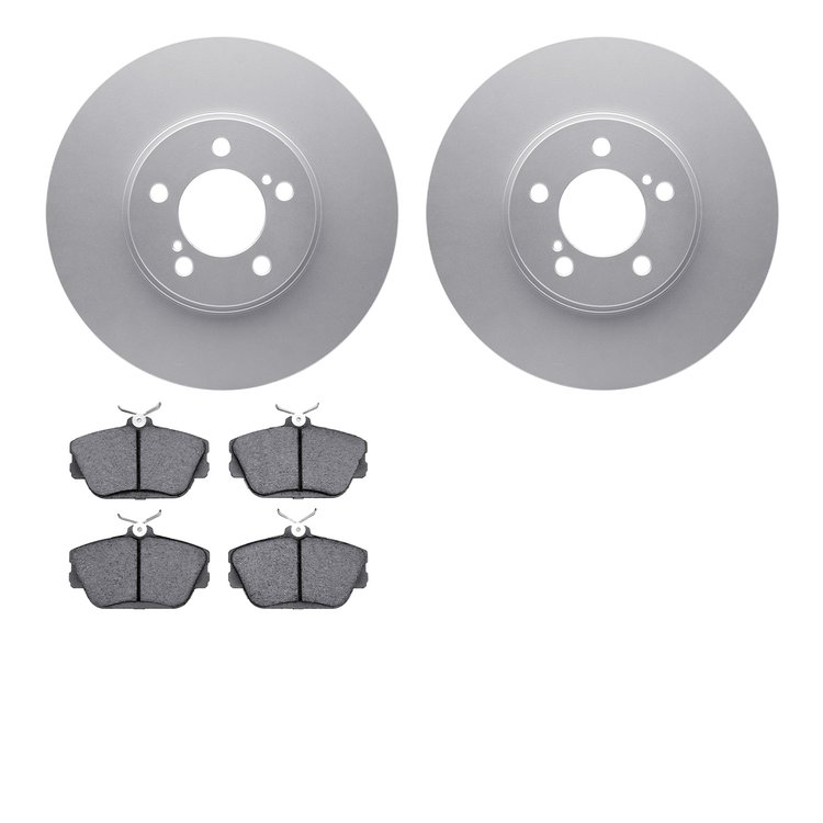 4302-54020 Geospec Brake Rotors with 3000-Series Ceramic Brake Pads Kit, 1993-2007 Ford/Lincoln/Mercury/Mazda, Position: Front