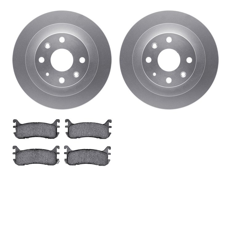 4302-54031 Geospec Brake Rotors with 3000-Series Ceramic Brake Pads Kit, 1994-2003 Ford/Lincoln/Mercury/Mazda, Position: Rear