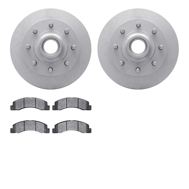 4302-54045 Geospec Brake Rotors with 3000-Series Ceramic Brake Pads Kit, 1999-2002 Ford/Lincoln/Mercury/Mazda, Position: Front
