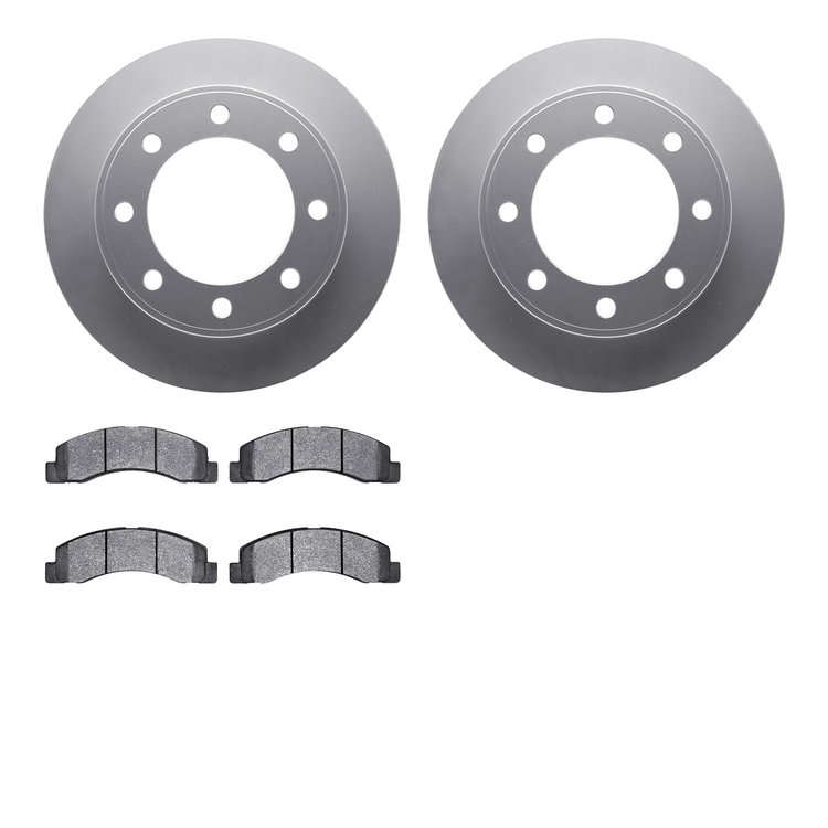 4302-54046 Geospec Brake Rotors with 3000-Series Ceramic Brake Pads Kit, 1999-2005 Ford/Lincoln/Mercury/Mazda, Position: Front