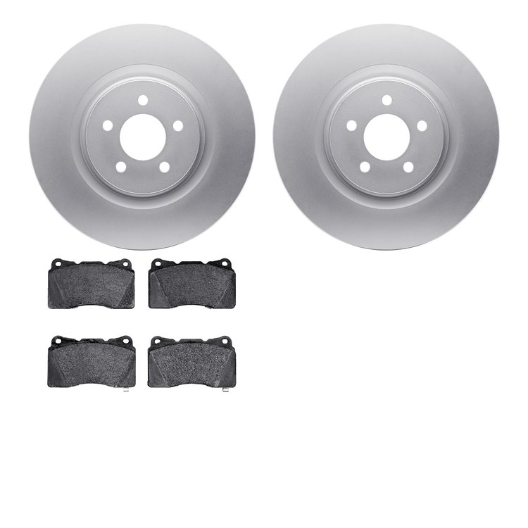 4302-54071 Geospec Brake Rotors with 3000-Series Ceramic Brake Pads Kit, 2007-2014 Ford/Lincoln/Mercury/Mazda, Position: Front