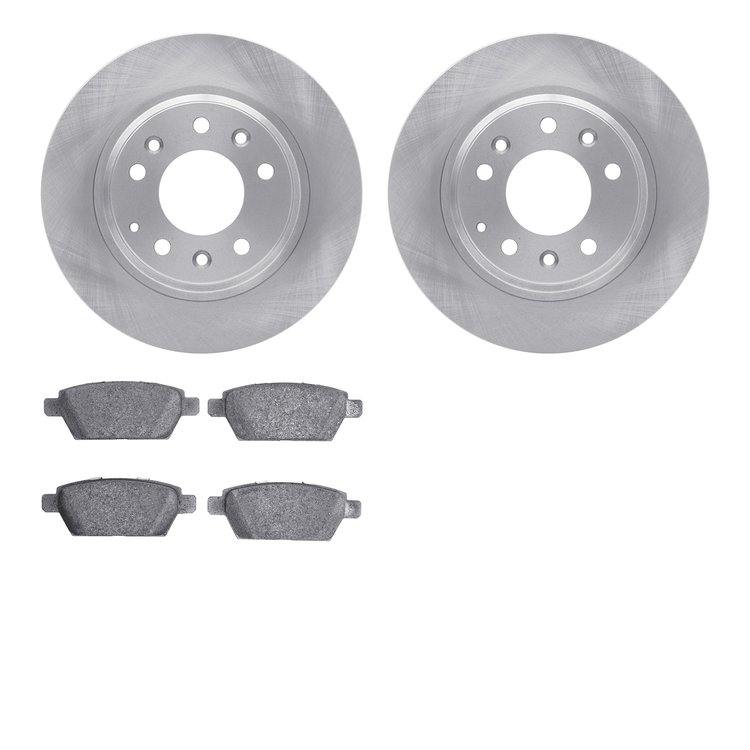 4302-54098 Geospec Brake Rotors with 3000-Series Ceramic Brake Pads Kit, 2006-2013 Ford/Lincoln/Mercury/Mazda, Position: Rear