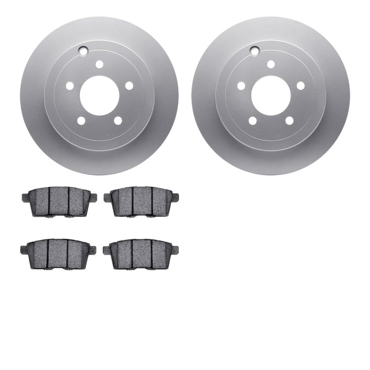 4302-54103 Geospec Brake Rotors with 3000-Series Ceramic Brake Pads Kit, 2007-2010 Ford/Lincoln/Mercury/Mazda, Position: Rear
