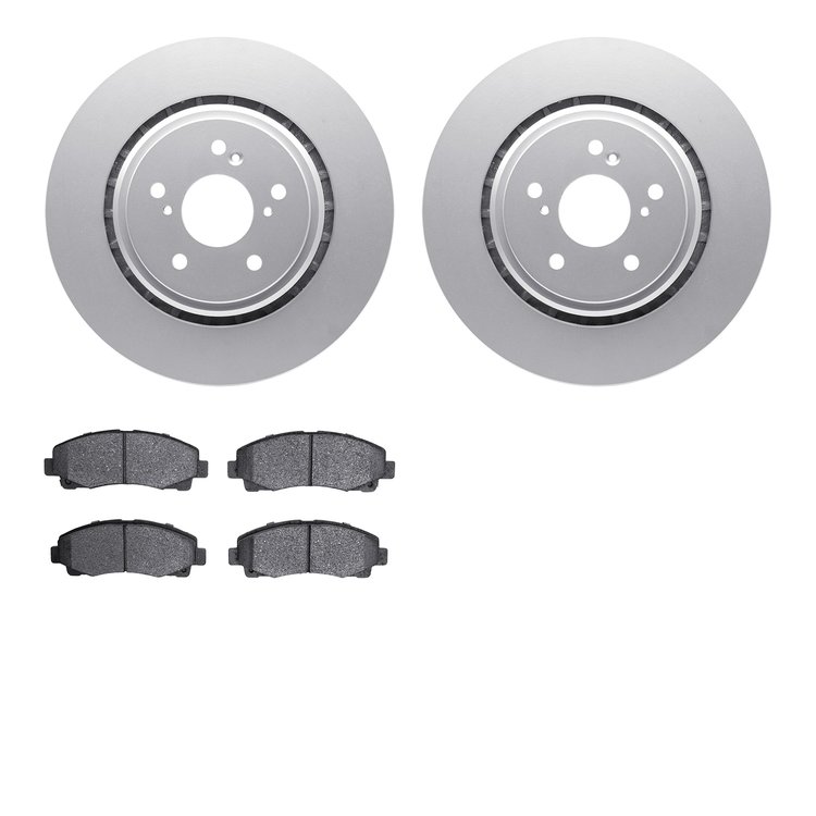 4302-58011 Geospec Brake Rotors with 3000-Series Ceramic Brake Pads Kit, 2015-2020 Acura/Honda, Position: Front