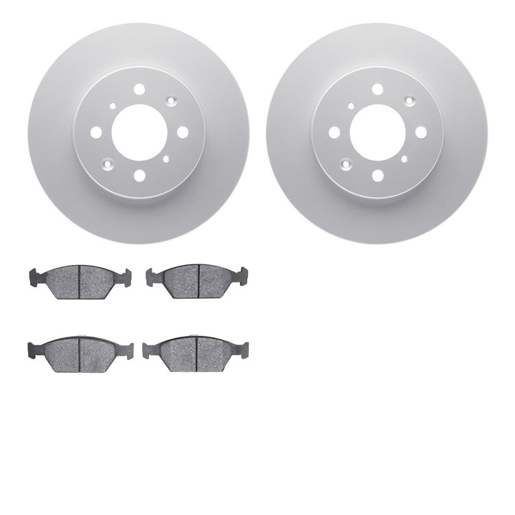 4302-59002 Geospec Brake Rotors with 3000-Series Ceramic Brake Pads Kit, 2010-2014 Acura/Honda, Position: Front