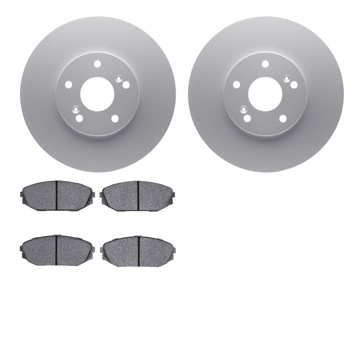 4302-59030 Geospec Brake Rotors with 3000-Series Ceramic Brake Pads Kit, 1999-2004 Acura/Honda, Position: Front