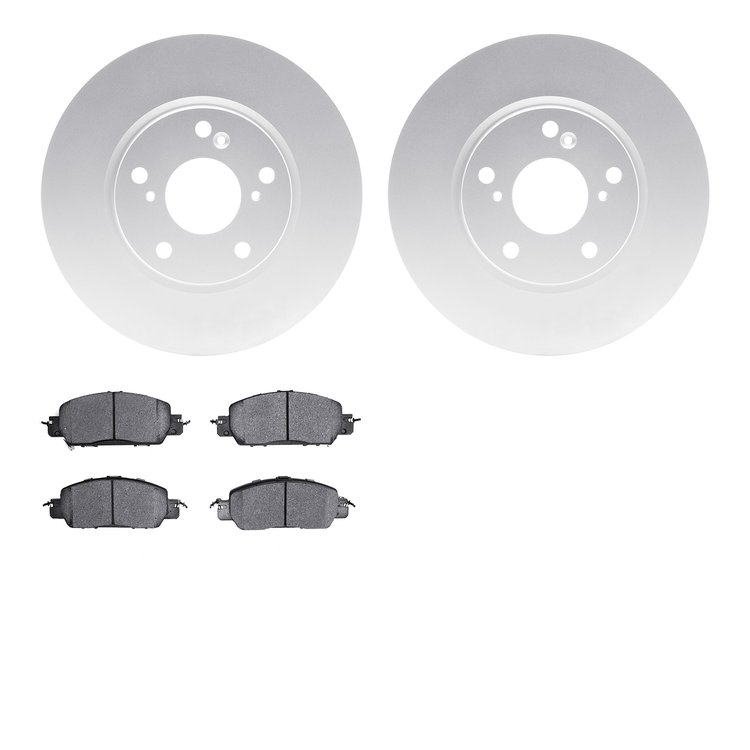 4302-59076 Geospec Brake Rotors with 3000-Series Ceramic Brake Pads Kit, 2016-2017 Acura/Honda, Position: Front