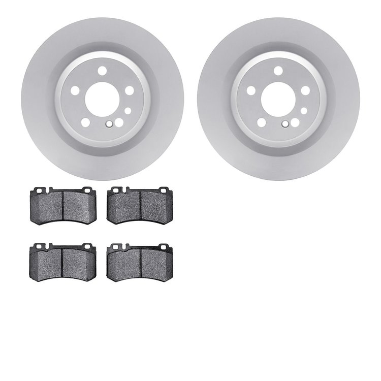 4302-63005 Geospec Brake Rotors with 3000-Series Ceramic Brake Pads Kit, 2003-2006 Mercedes-Benz, Position: Rear