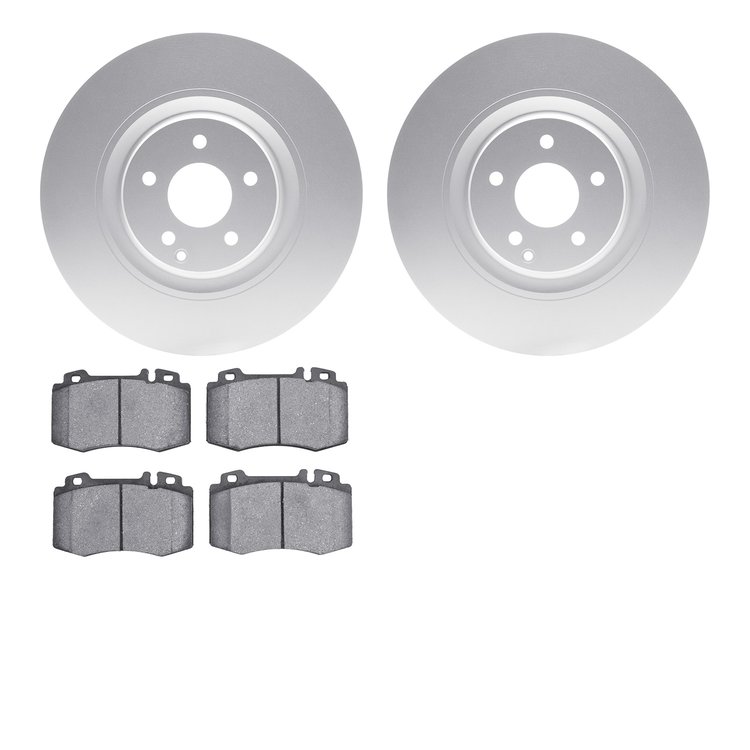 4302-63032 Geospec Brake Rotors with 3000-Series Ceramic Brake Pads Kit, 2002-2009 Mercedes-Benz, Position: Front