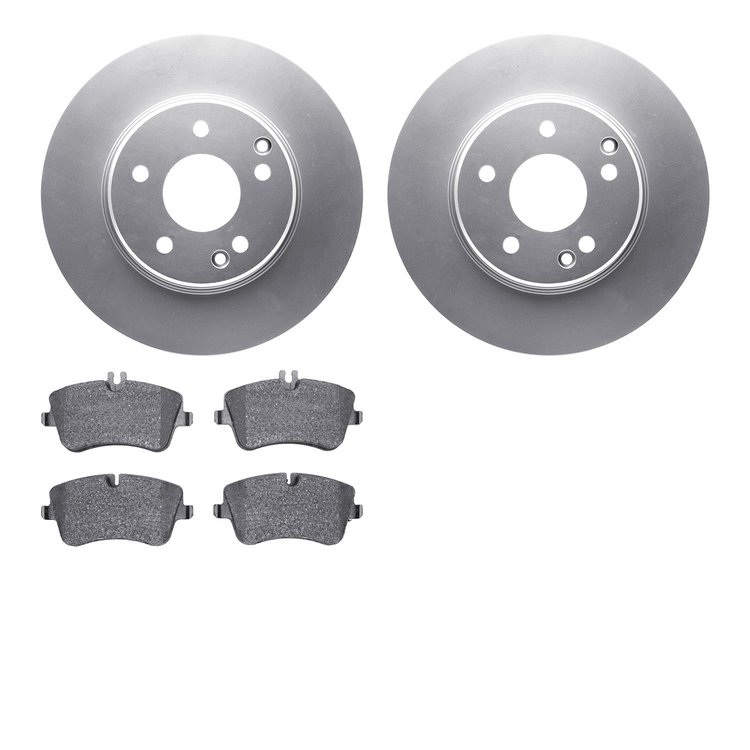 4302-63038 Geospec Brake Rotors with 3000-Series Ceramic Brake Pads Kit, 2001-2015 Mercedes-Benz, Position: Front