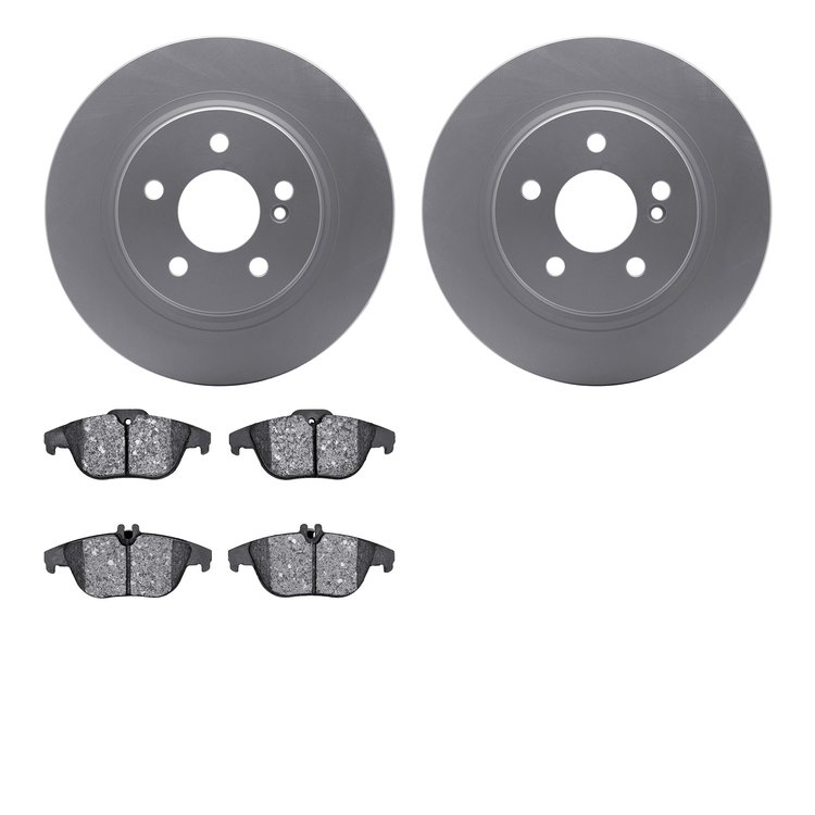 4302-63065 Geospec Brake Rotors with 3000-Series Ceramic Brake Pads Kit, 2008-2017 Mercedes-Benz, Position: Rear