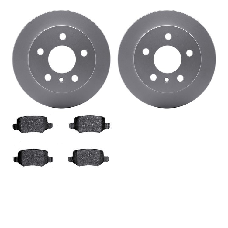 4302-63069 Geospec Brake Rotors with 3000-Series Ceramic Brake Pads Kit, 2006-2011 Mercedes-Benz, Position: Rear