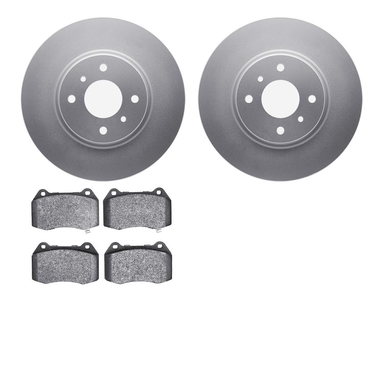 4302-67039 Geospec Brake Rotors with 3000-Series Ceramic Brake Pads Kit, 2004-2006 Infiniti/Nissan, Position: Front