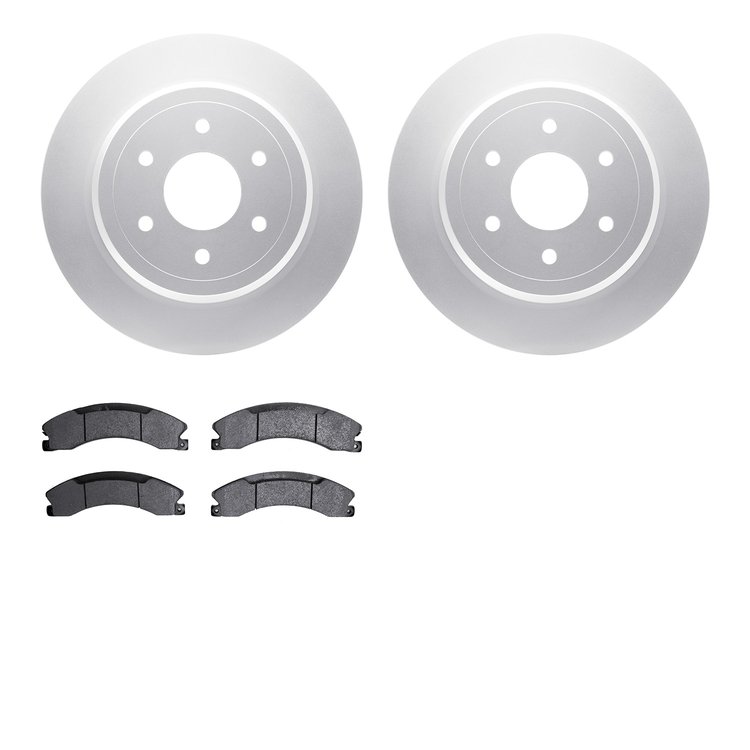 4302-67059 Geospec Brake Rotors with 3000-Series Ceramic Brake Pads Kit, Fits Select Infiniti/Nissan, Position: Rear