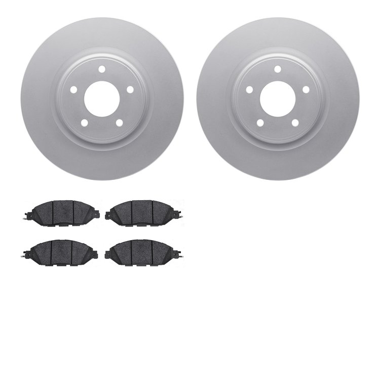 4302-67061 Geospec Brake Rotors with 3000-Series Ceramic Brake Pads Kit, Fits Select Infiniti/Nissan, Position: Front