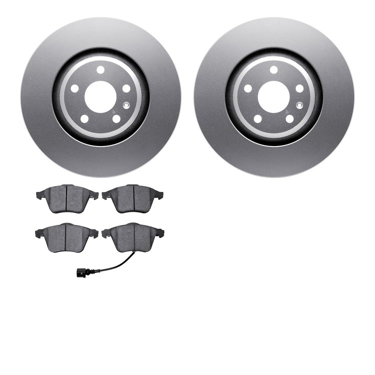 4302-73031 Geospec Brake Rotors with 3000-Series Ceramic Brake Pads Kit, 2008-2011 Audi/Volkswagen, Position: Front
