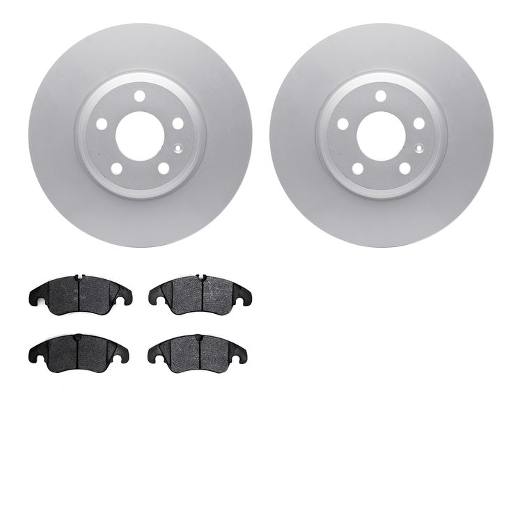 4302-73033 Geospec Brake Rotors with 3000-Series Ceramic Brake Pads Kit, 2008-2011 Audi/Volkswagen, Position: Front