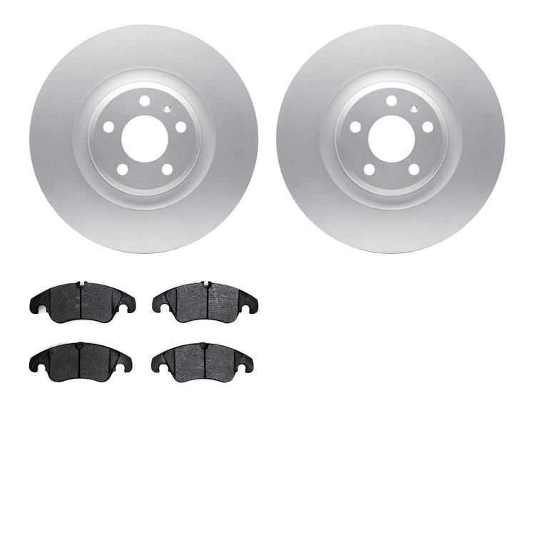 4302-73034 Geospec Brake Rotors with 3000-Series Ceramic Brake Pads Kit, 2008-2011 Audi/Volkswagen, Position: Front