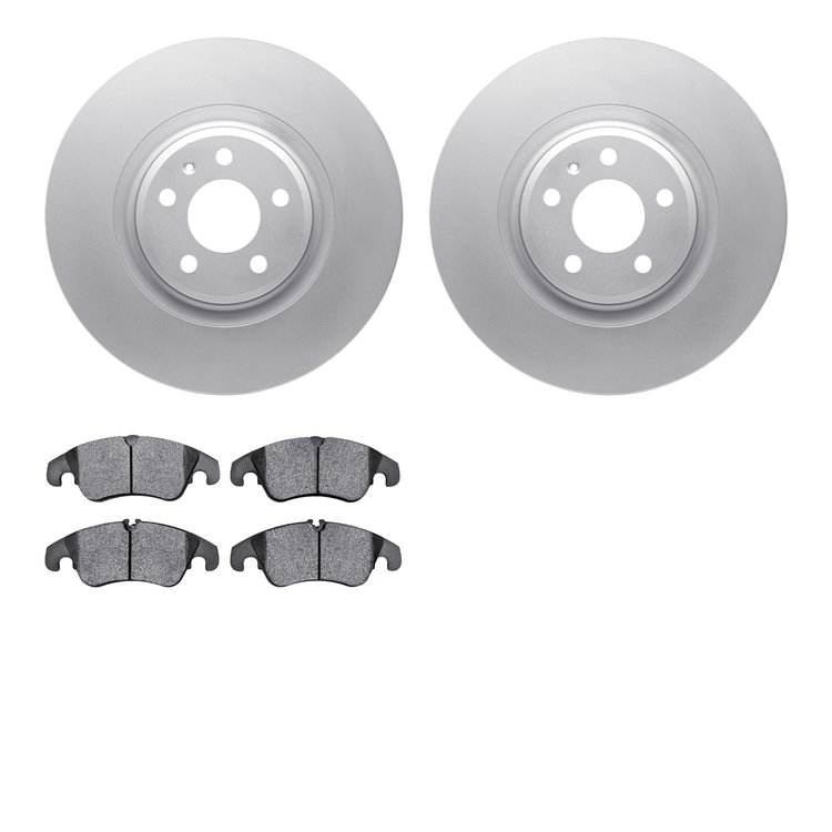 4302-73038 Geospec Brake Rotors with 3000-Series Ceramic Brake Pads Kit, 2012-2017 Audi/Volkswagen, Position: Front