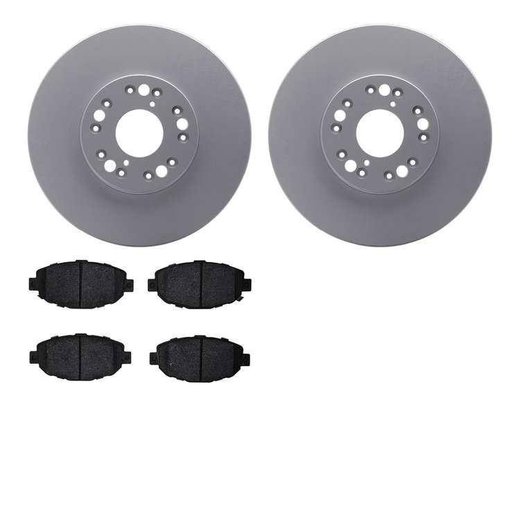 4302-75001 Geospec Brake Rotors with 3000-Series Ceramic Brake Pads Kit, 1992-2000 Lexus/Toyota/Scion, Position: Front