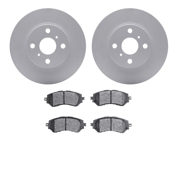 4302-76003 Geospec Brake Rotors with 3000-Series Ceramic Brake Pads Kit, 2016-2019 Lexus/Toyota/Scion, Position: Front