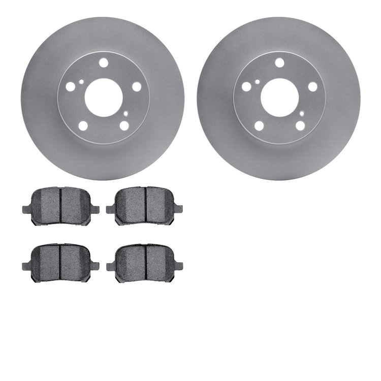 4302-76025 Geospec Brake Rotors with 3000-Series Ceramic Brake Pads Kit, 1997-2004 Lexus/Toyota/Scion, Position: Front