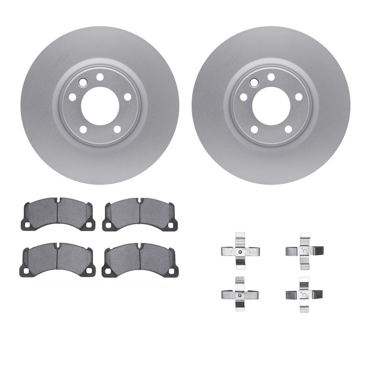 4312-02013 Geospec Brake Rotors with 3000-Series Ceramic Brake Pads & Hardware, 2008-2009 Multiple Makes/Models, Position: Front