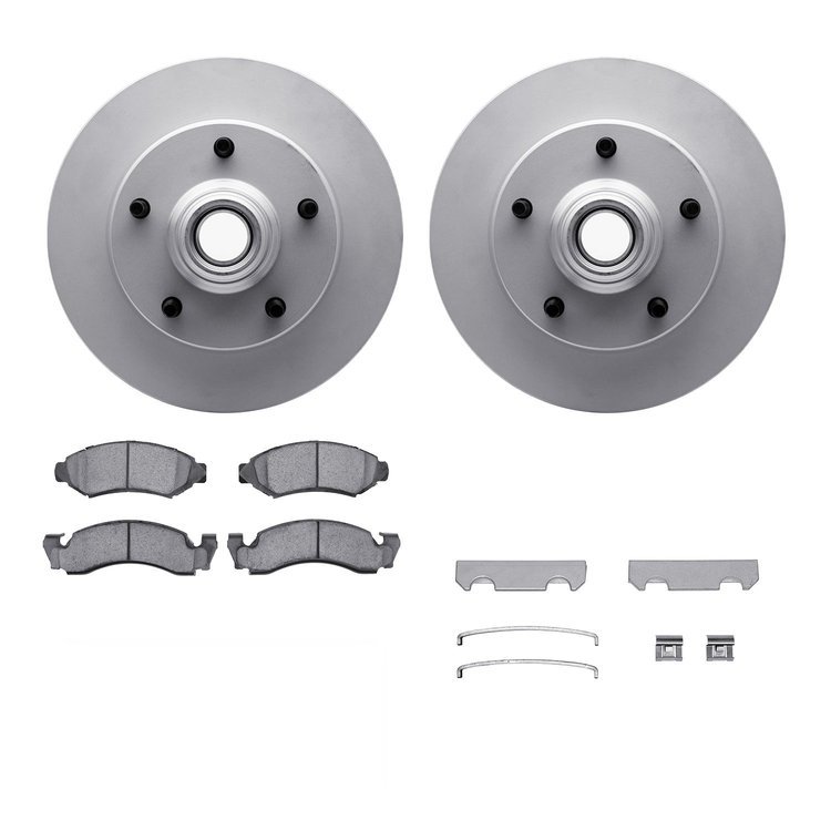 4312-54005 Geospec Brake Rotors with 3000-Series Ceramic Brake Pads & Hardware, 1973-1985 Ford/Lincoln/Mercury/Mazda, Position: