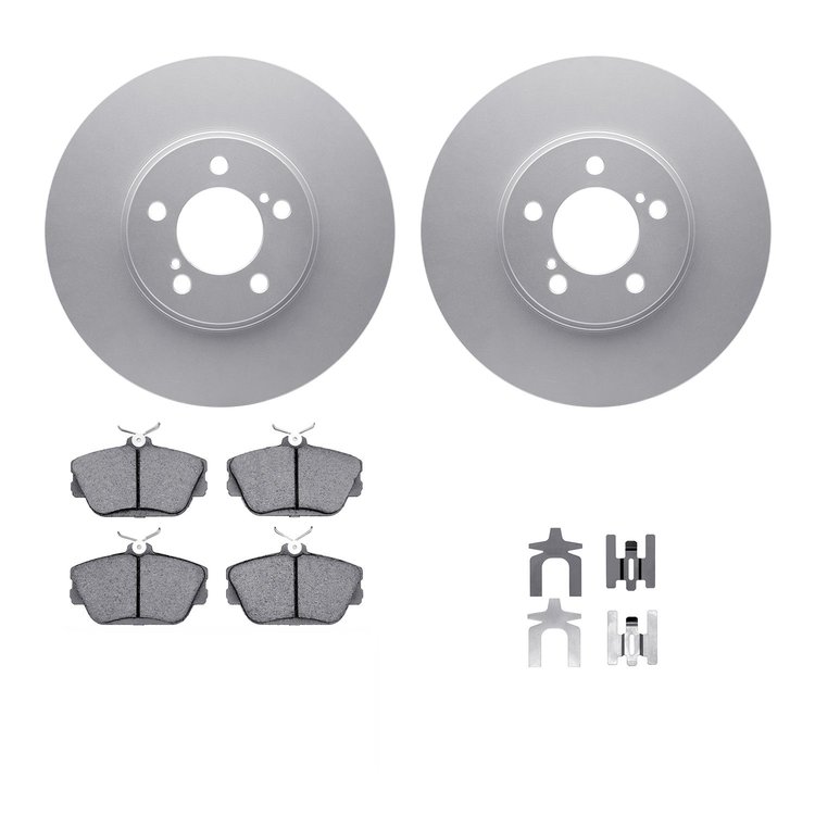 4312-54020 Geospec Brake Rotors with 3000-Series Ceramic Brake Pads & Hardware, 1993-2007 Ford/Lincoln/Mercury/Mazda, Position: