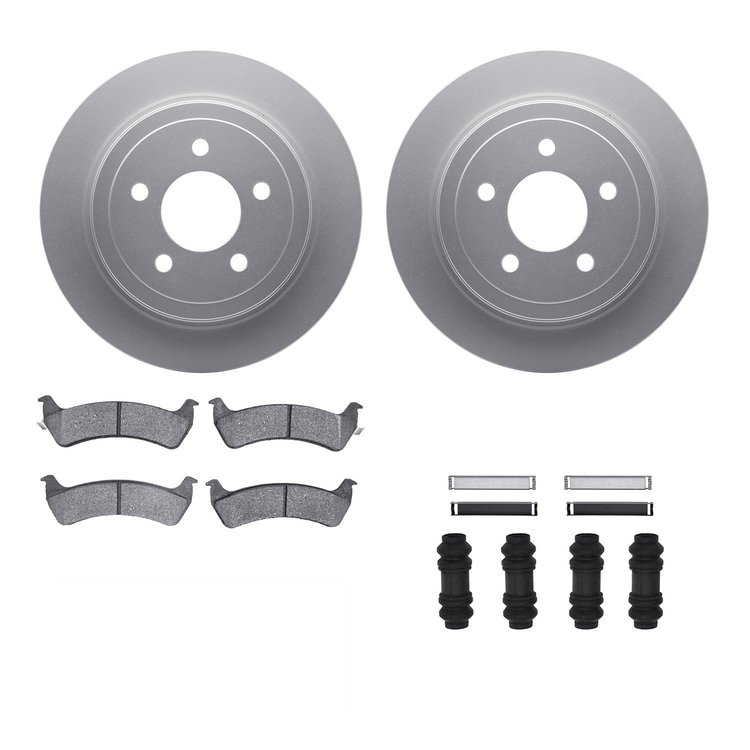 4312-54026 Geospec Brake Rotors with 3000-Series Ceramic Brake Pads & Hardware, 2003-2005 Ford/Lincoln/Mercury/Mazda, Position: