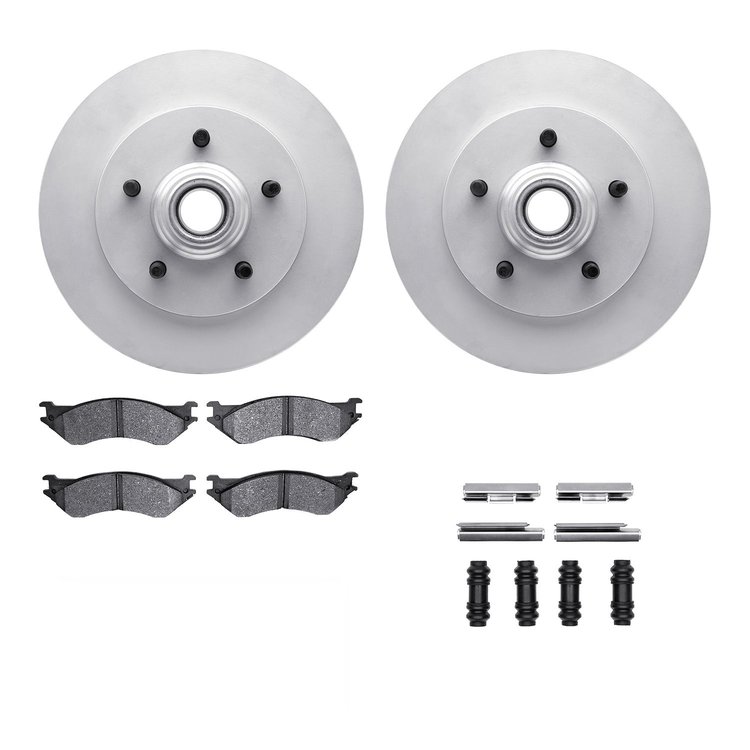 4312-54042 Geospec Brake Rotors with 3000-Series Ceramic Brake Pads & Hardware, 1999-2004 Ford/Lincoln/Mercury/Mazda, Position: