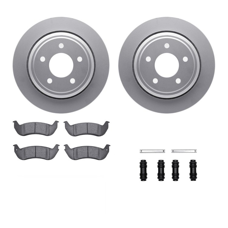 4312-54064 Geospec Brake Rotors with 3000-Series Ceramic Brake Pads & Hardware, 2010-2011 Ford/Lincoln/Mercury/Mazda, Position: 