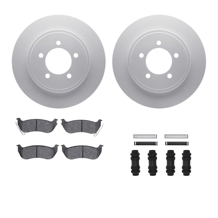 4312-54068 Geospec Brake Rotors with 3000-Series Ceramic Brake Pads & Hardware, 2006-2010 Ford/Lincoln/Mercury/Mazda, Position: