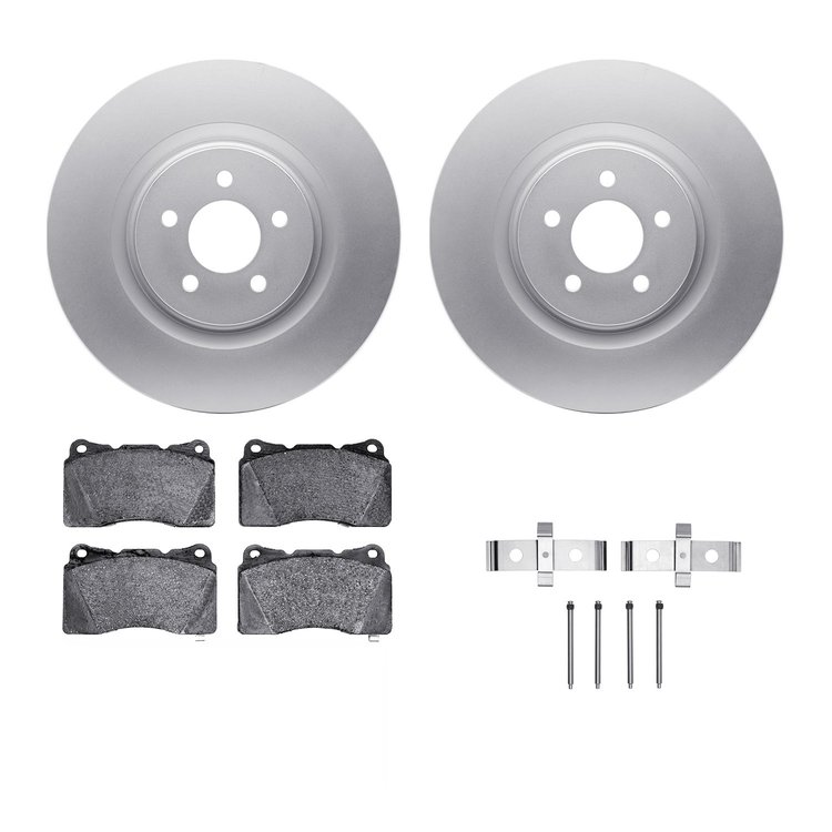 4312-54071 Geospec Brake Rotors with 3000-Series Ceramic Brake Pads & Hardware, 2007-2014 Ford/Lincoln/Mercury/Mazda, Position: 