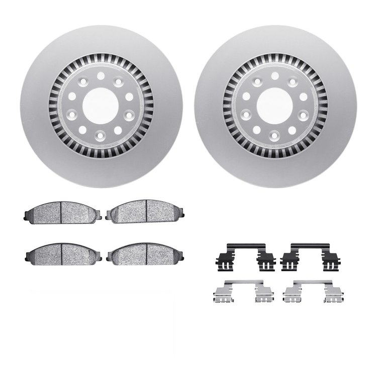 4312-54089 Geospec Brake Rotors with 3000-Series Ceramic Brake Pads & Hardware, 2008-2009 Ford/Lincoln/Mercury/Mazda, Position: 