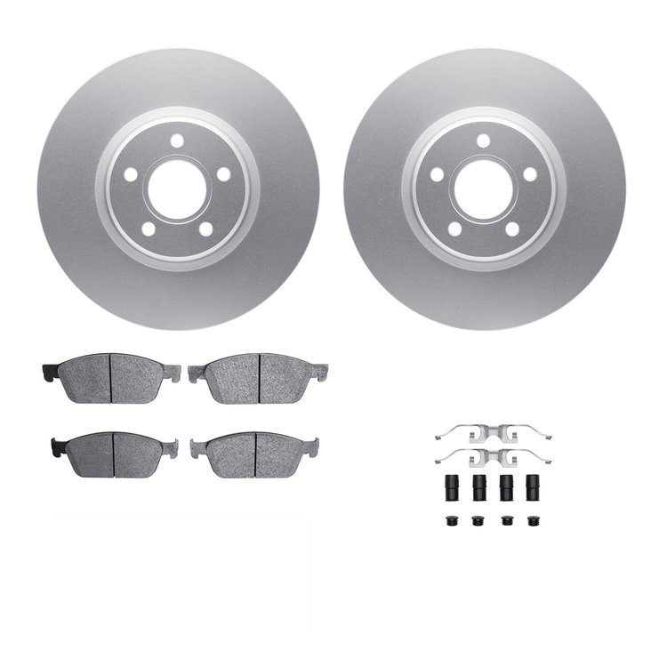 4312-54138 Geospec Brake Rotors with 3000-Series Ceramic Brake Pads & Hardware, 2013-2019 Ford/Lincoln/Mercury/Mazda, Position: 