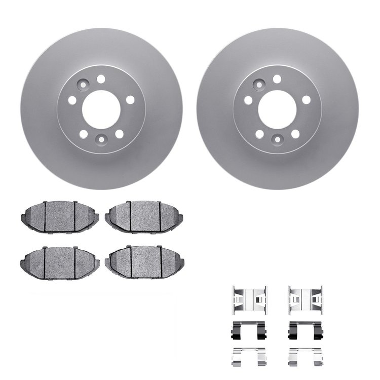 4312-56003 Geospec Brake Rotors with 3000-Series Ceramic Brake Pads & Hardware, 1998-2002 Ford/Lincoln/Mercury/Mazda, Position: 