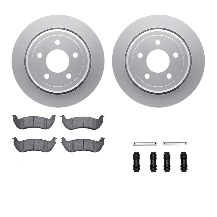 4312-56005 Geospec Brake Rotors with 3000-Series Ceramic Brake Pads & Hardware, 2003-2011 Ford/Lincoln/Mercury/Mazda, Position: