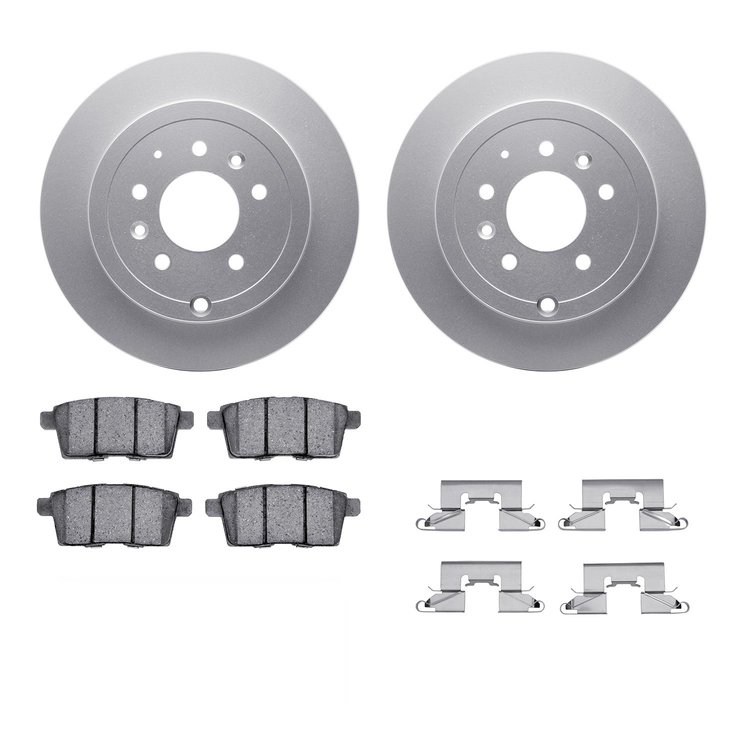 4312-80028 Geospec Brake Rotors with 3000-Series Ceramic Brake Pads & Hardware, 2007-2012 Ford/Lincoln/Mercury/Mazda, Position: 