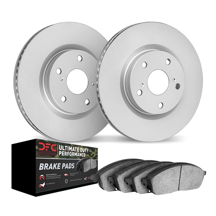 4402-39002 Geospec Brake Rotors with Ultimate-Duty Brake Pads Kit, Fits Select Mopar, Position: Rear