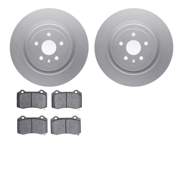 4402-47003 Geospec Brake Rotors with Ultimate-Duty Brake Pads Kit, Fits Select GM, Position: Rear