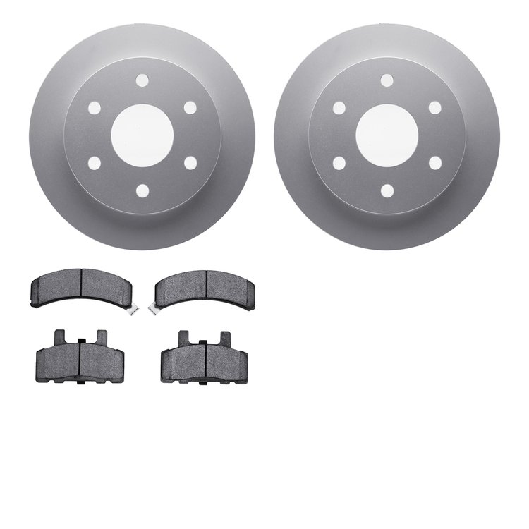 4402-48003 Geospec Brake Rotors with Ultimate-Duty Brake Pads Kit, 1988-2000 GM, Position: Front
